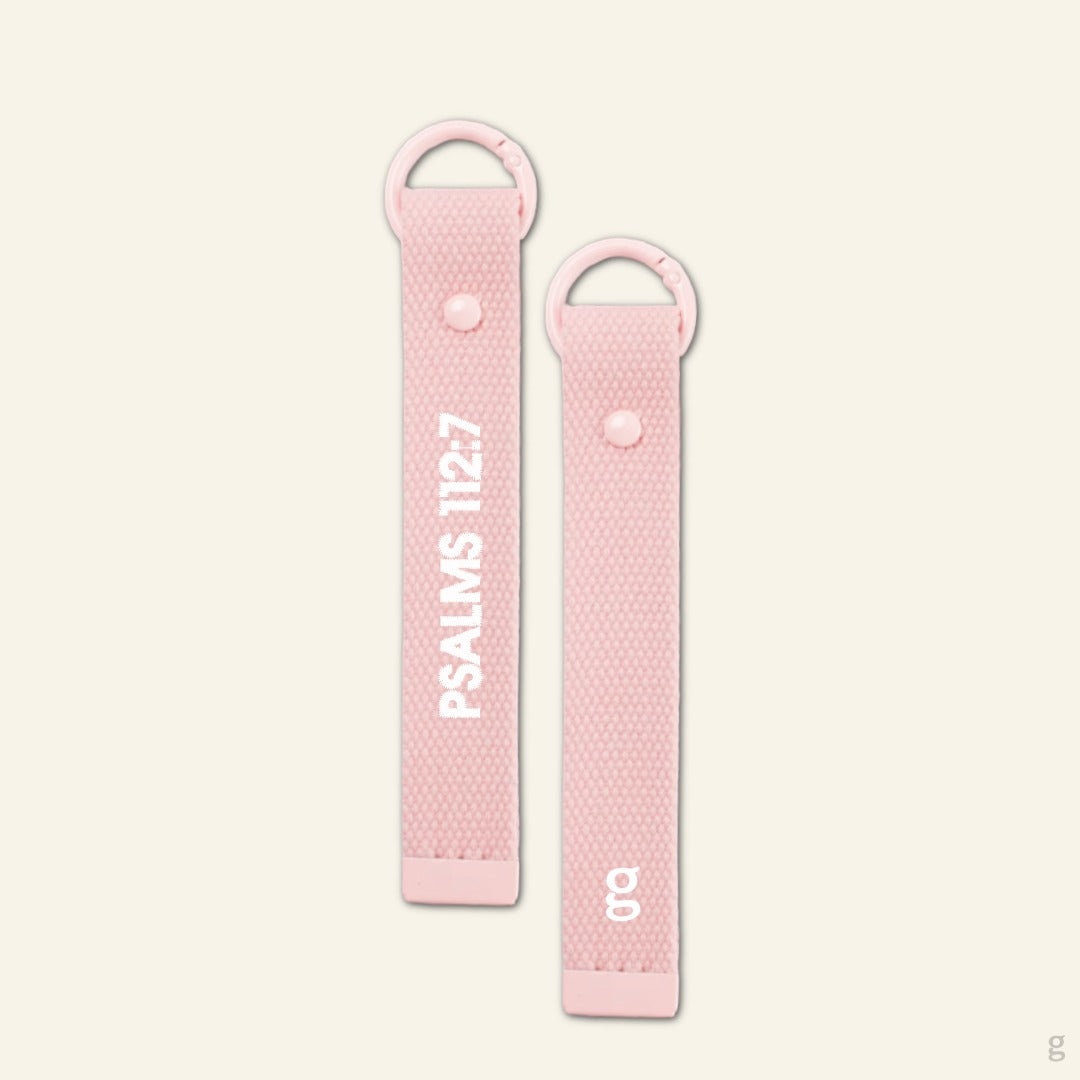 Psalms 112:7 Canvas Keychain Strap