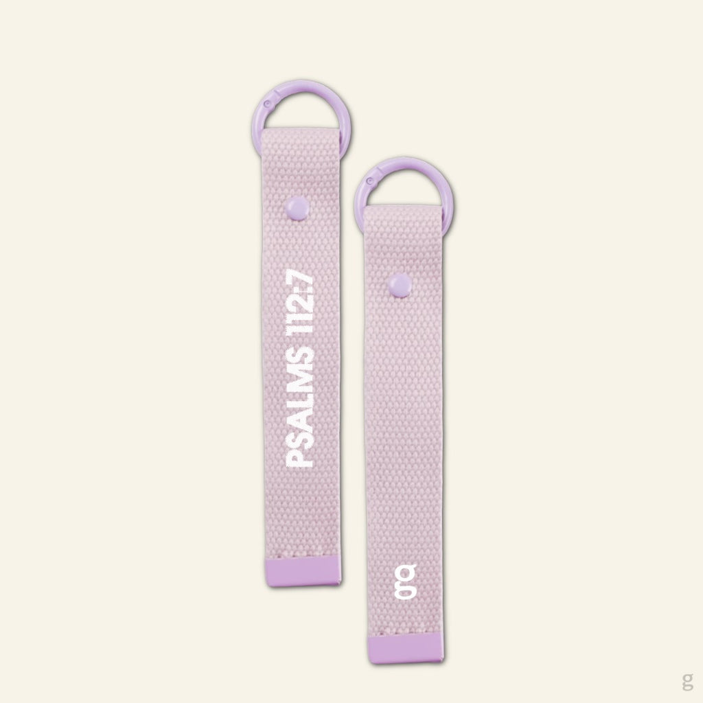 Psalms 112:7 Canvas Keychain Strap