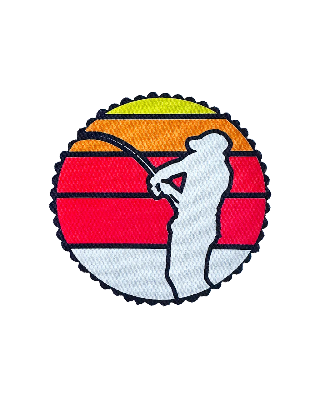 Sunset Cast Fishing Sticker