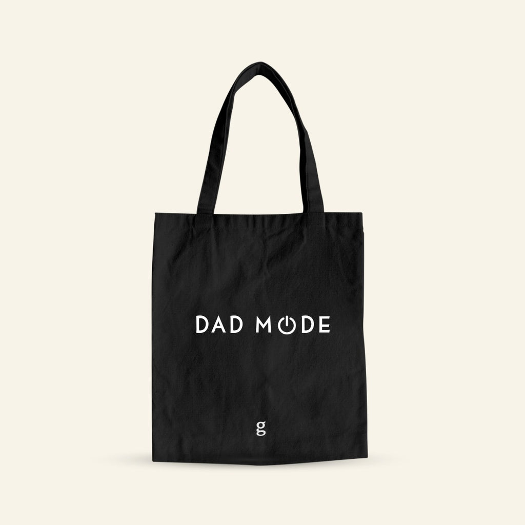 Dad Mode Cotton Canvas Tote Bag