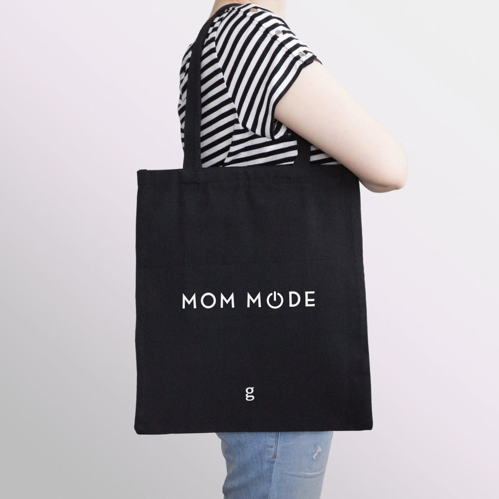 Mom Mode Cotton Canvas Tote Bag