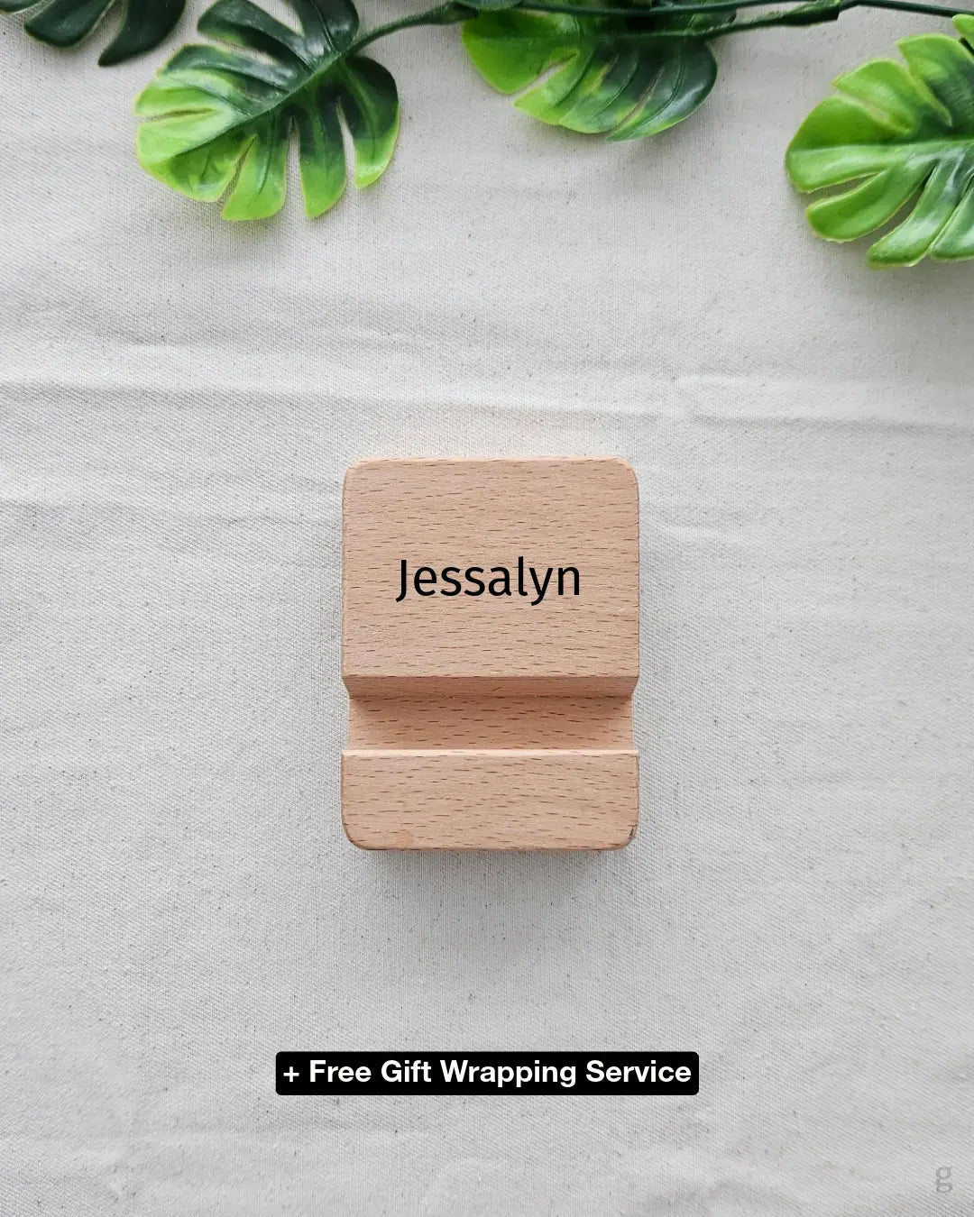 [Custom Name] Wood Phone Stand