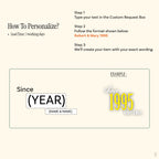 Brick Bond T‑Shirt – Custom Year Edition (Black & Charcoal)