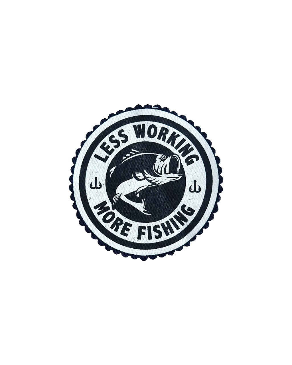 Less Working, More Fishing Sticker