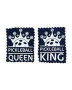 Pickleball King & Queen Sticker Set