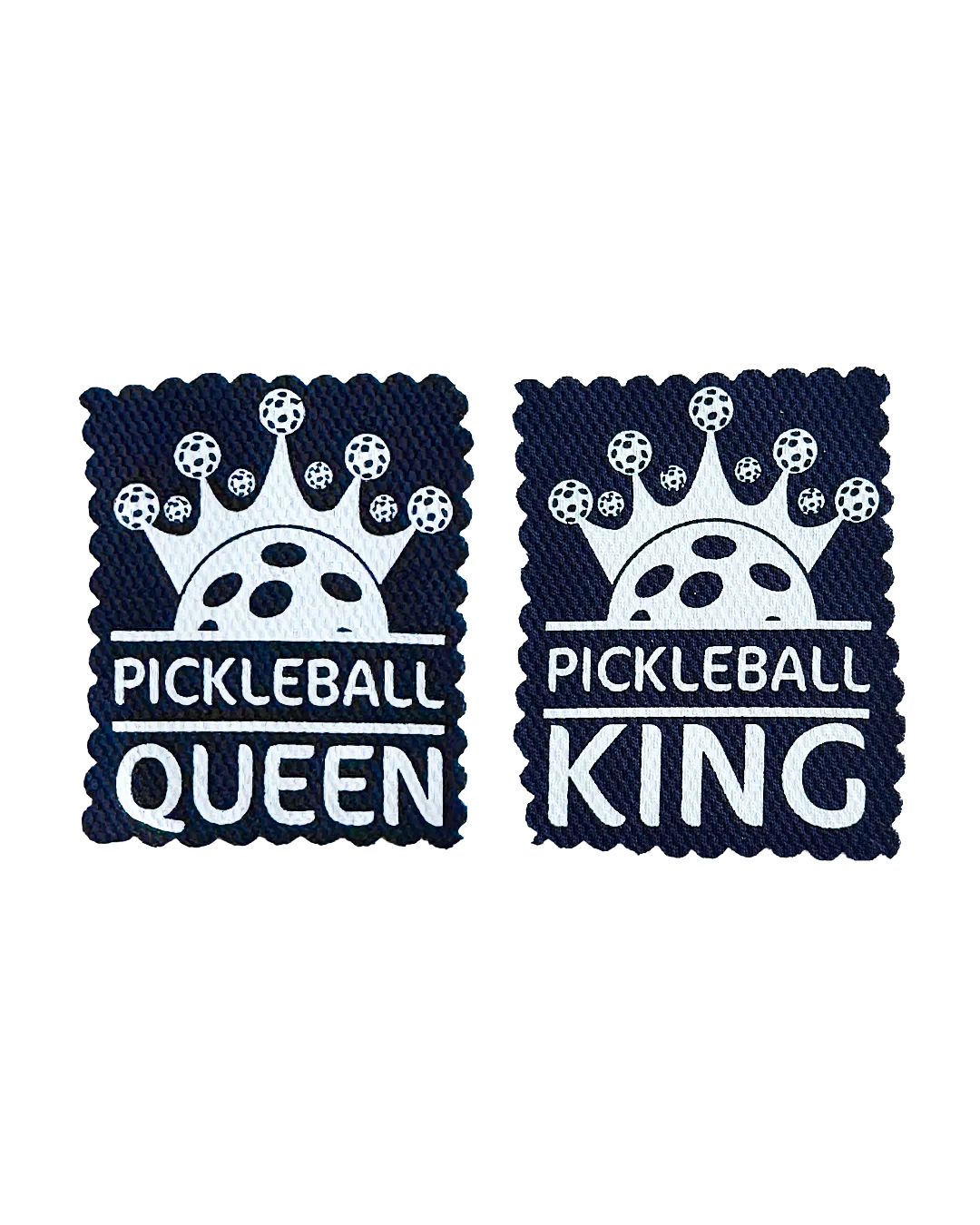Pickleball King & Queen Sticker Set