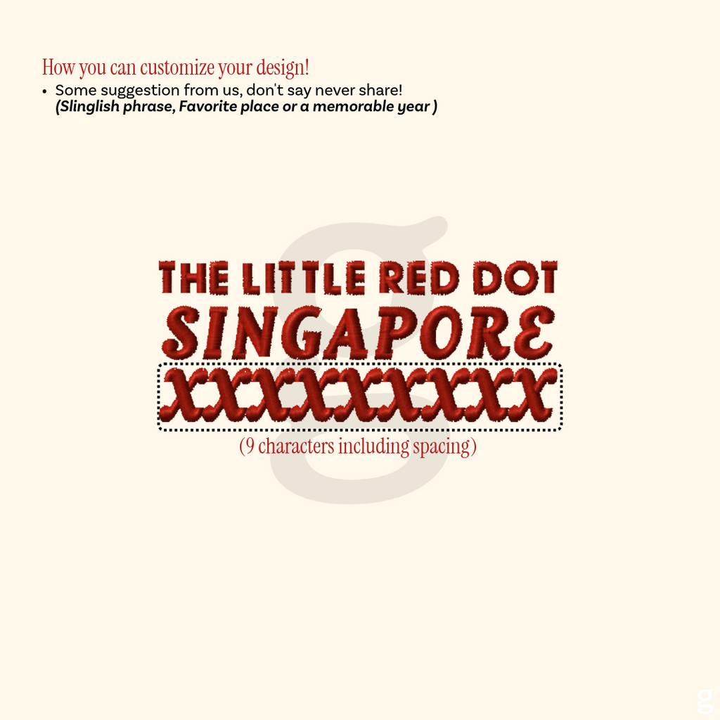 The Little Red Dot Embroidery Tee