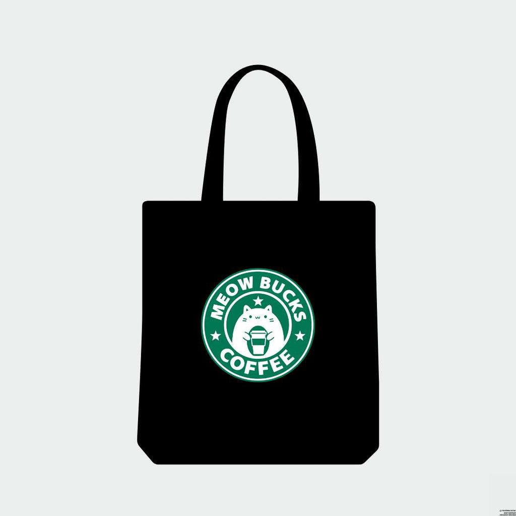 Meow Bucks Coffee Tote Bag