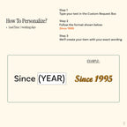 Brick Bond Embroidery Strap Tag Keychain - Custom Year Edition