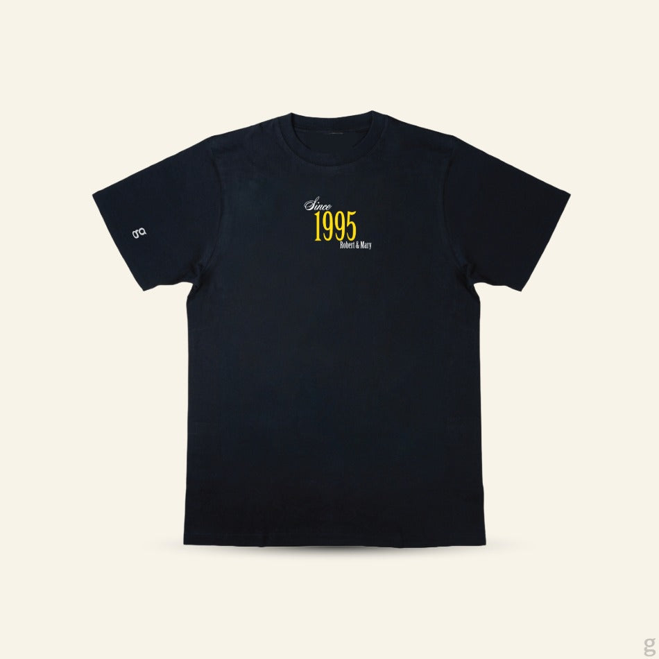 Brick Bond T‑Shirt – Custom Year Edition (Black & Charcoal)