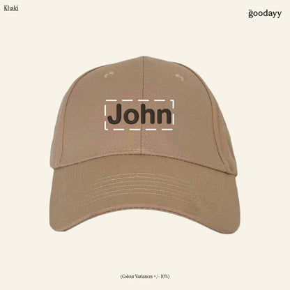 The Goodayy Baseball Cap 6 Panel Adjustable Custom Text Embroidery