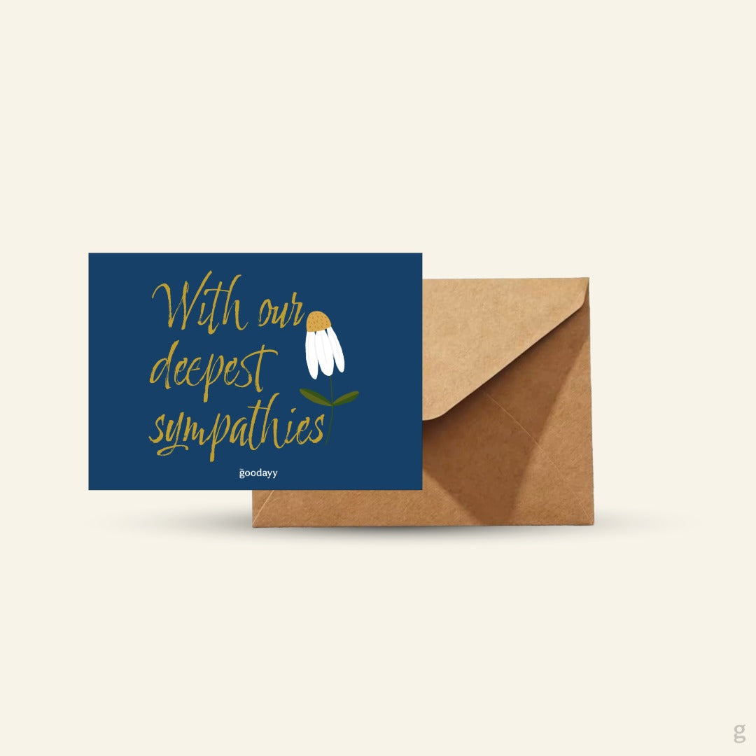 Deepest Sympathies (Condolence) Greeting Card