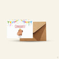 Congrats Capybara Greeting Card