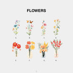 The Goodayy curated collection of floral illustration for personalized a5 journal with custom name.