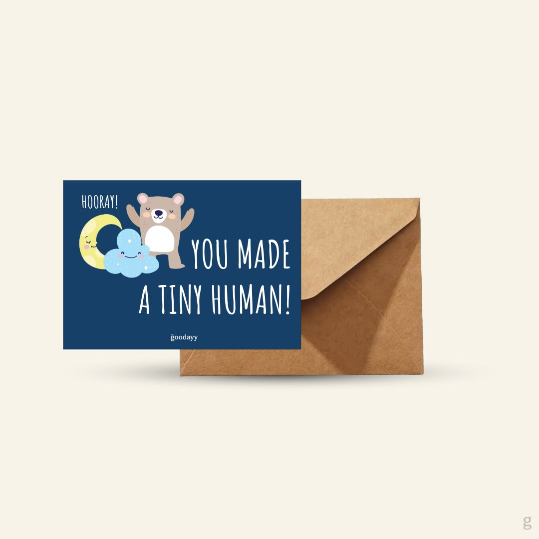 Hooray You Made A Tiny Human Greeting Card