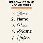 The Goodayy curated text font collection options for personalized floral illustrations a5 journal.