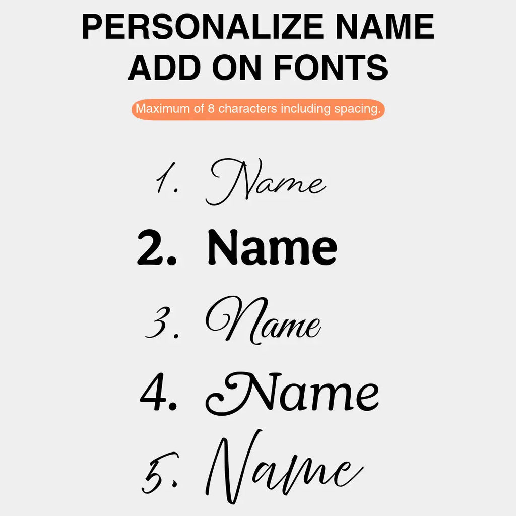 The Goodayy curated text font collection options for personalized floral illustrations a5 journal.