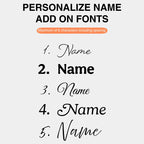 The Goodayy curated text font collection options for personalized floral illustrations a5 journal.